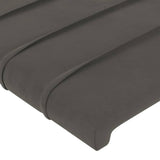 Cadre de lit sans matelas gris foncé 100x200 cm velours