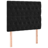 Cadre de lit sans matelas noir 90x190 cm velours