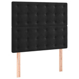 Cadre de lit sans matelas noir 90x200 cm velours