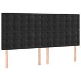 Cadre de lit sans matelas noir 140x200 cm velours