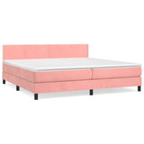 Sommier à lattes de lit avec matelas Rose 200x200 cm Velours