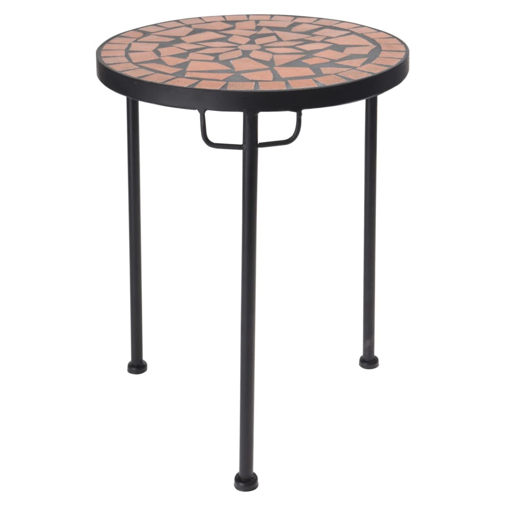 ProGarden Ensemble de tables d'appoint 2 pcs avec dessus en mosaïque