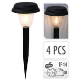 ProGarden Lampes de jardin à LED 4 pcs 11,5x35 cm