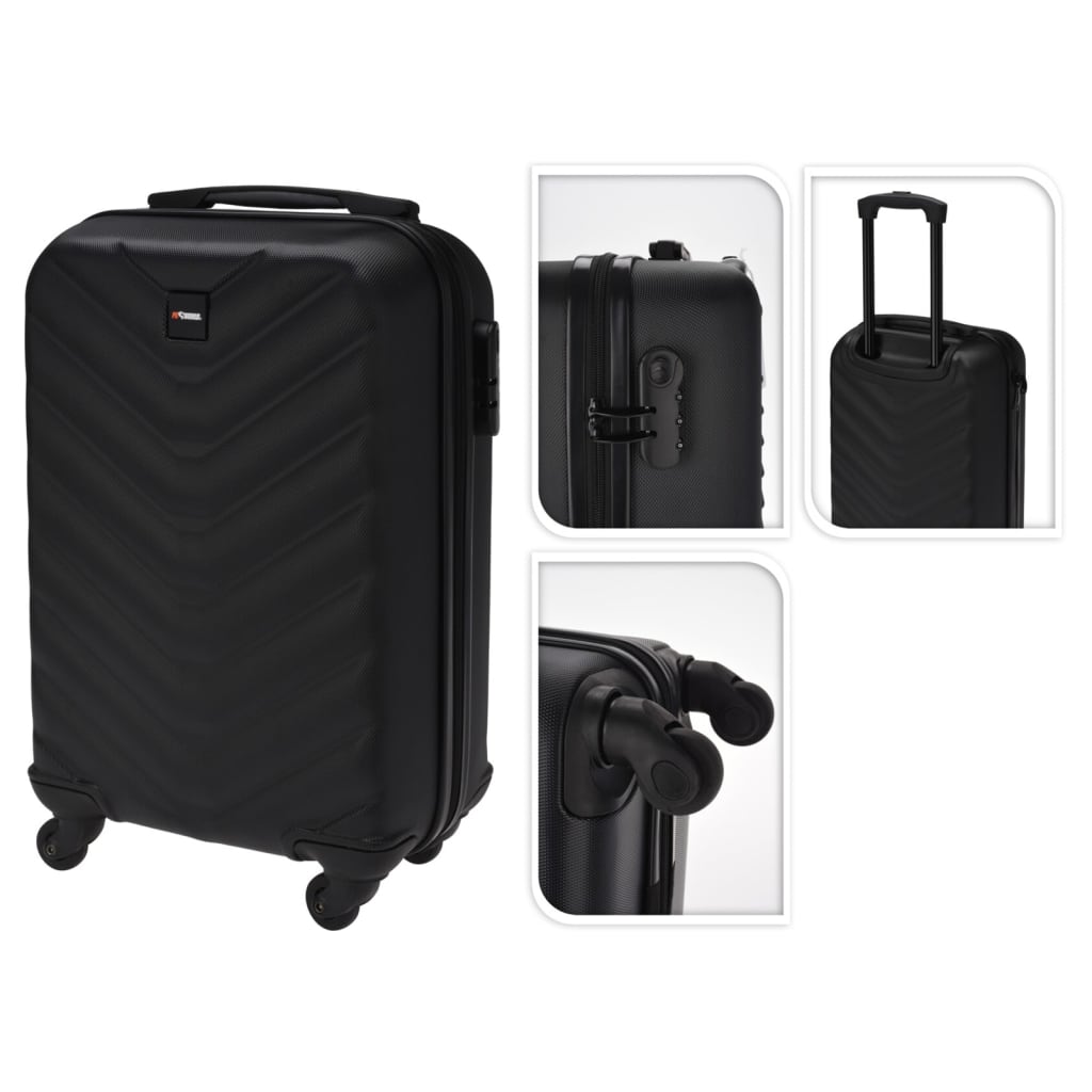 ProWorld Valise design à losanges 28 L noir