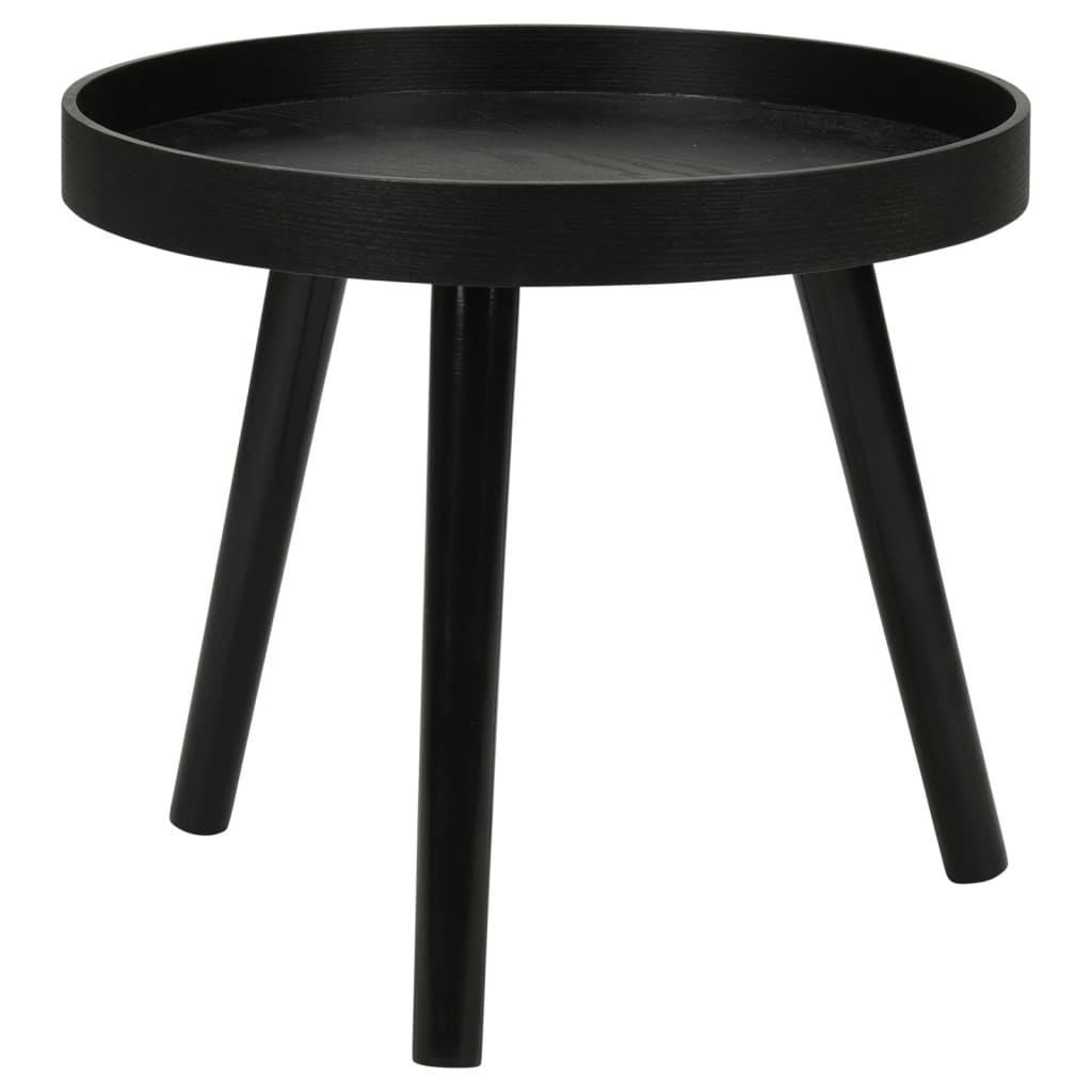 Home&Styling Ensemble de 2 tables d'appoint rond noir