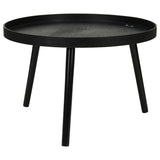 Home&Styling Ensemble de 2 tables d'appoint rond noir