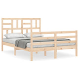 Cadre de lit sans matelas 140x200 cm bois massif