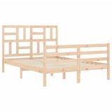 Cadre de lit sans matelas 140x200 cm bois massif