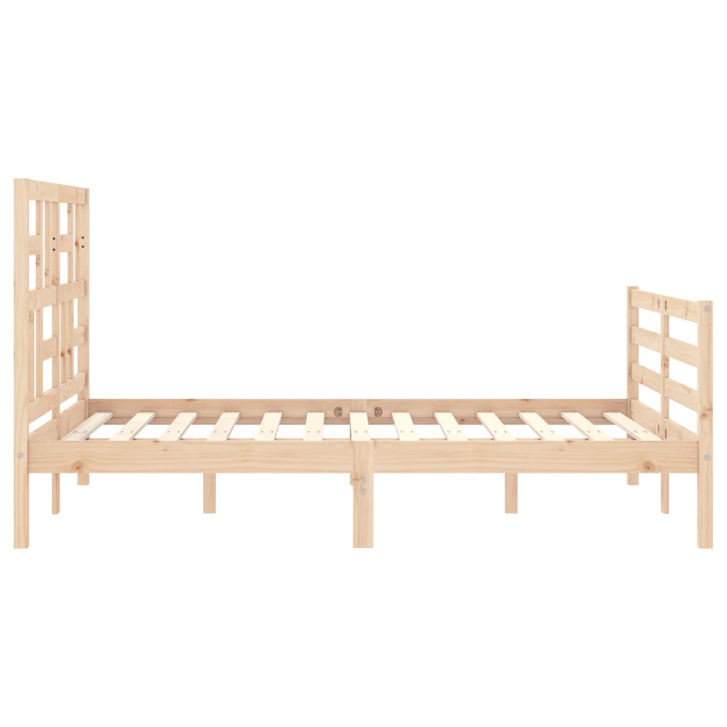 Cadre de lit sans matelas 140x200 cm bois massif