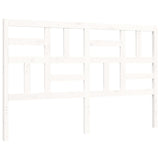 Cadre de lit sans matelas blanc bois de pin massif