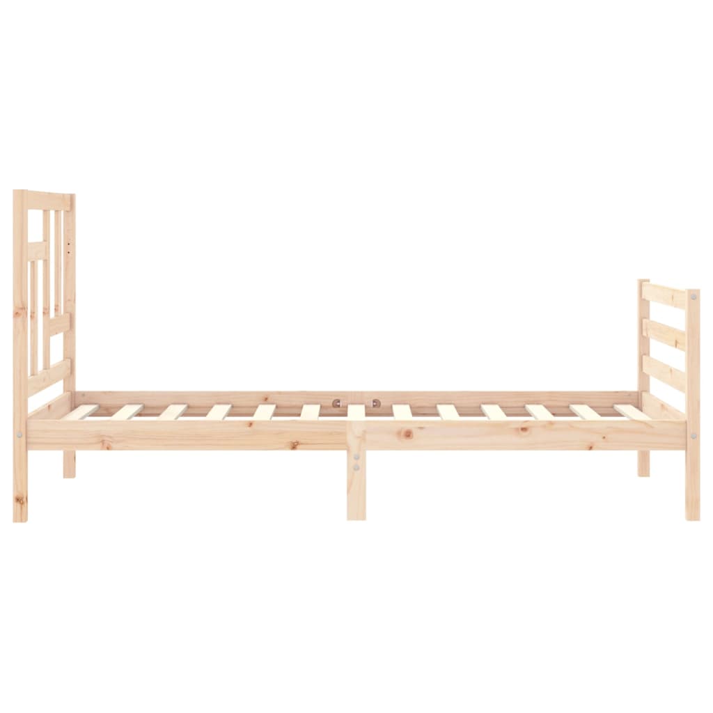 Cadre de lit sans matelas bois massif