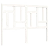 Cadre de lit sans matelas blanc 140x190 cm bois massif