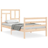 Cadre de lit sans matelas 90x200 cm bois massif