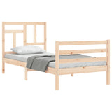 Cadre de lit sans matelas 90x200 cm bois massif