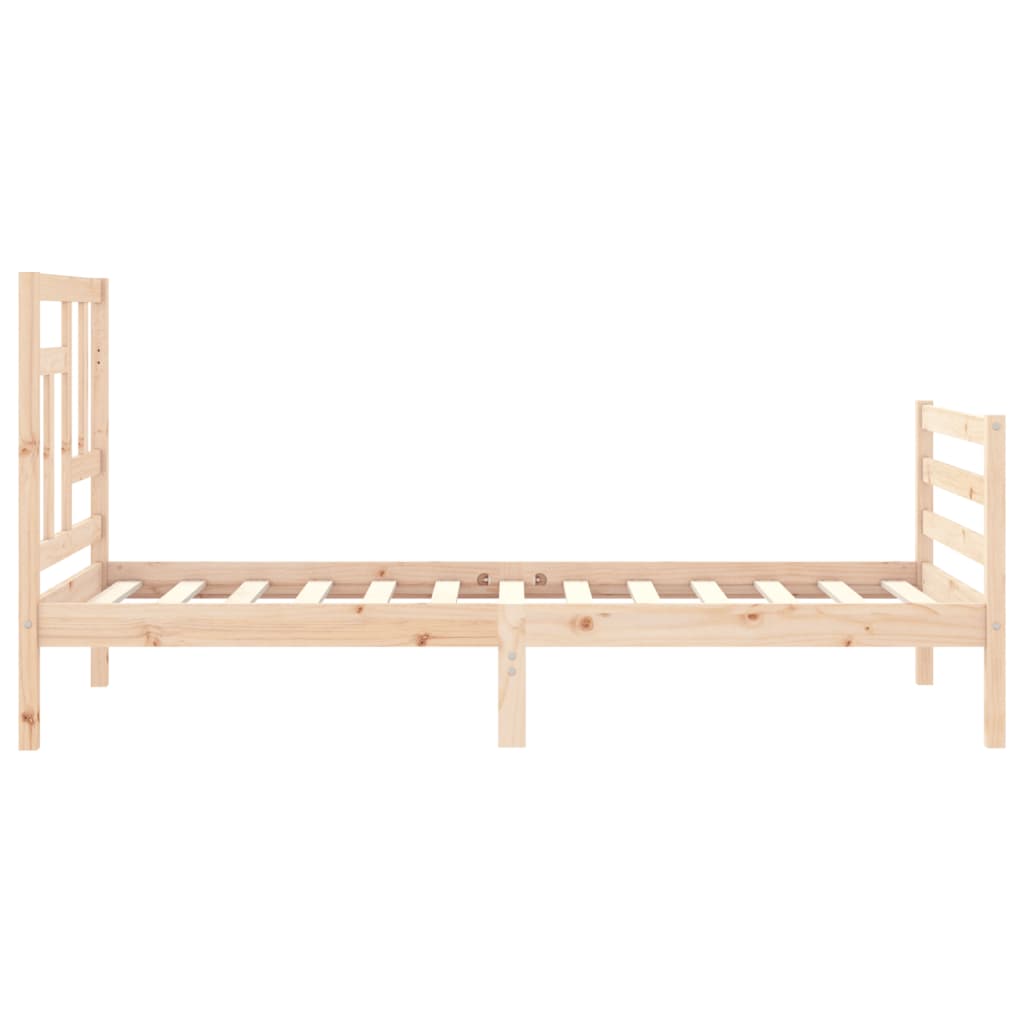 Cadre de lit sans matelas 90x200 cm bois massif