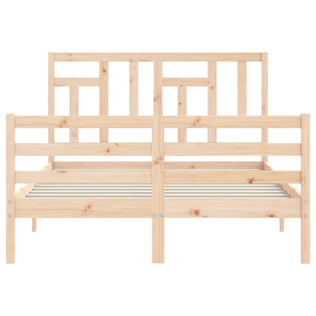 Cadre de lit sans matelas 120x200 cm bois massif