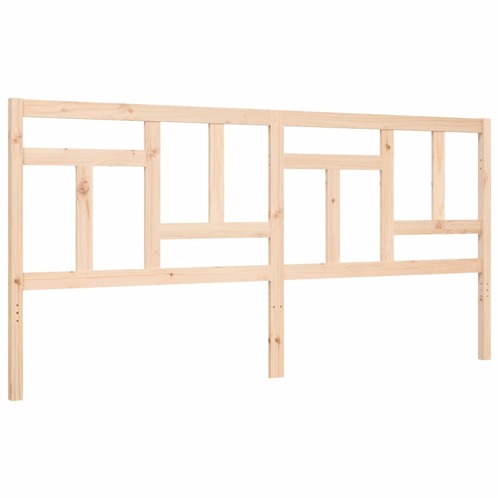 Cadre de lit sans matelas 200x200 cm bois massif