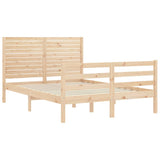 Cadre de lit sans matelas bois massif