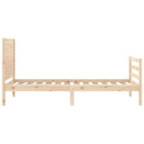 Cadre de lit sans matelas 90x200 cm bois massif