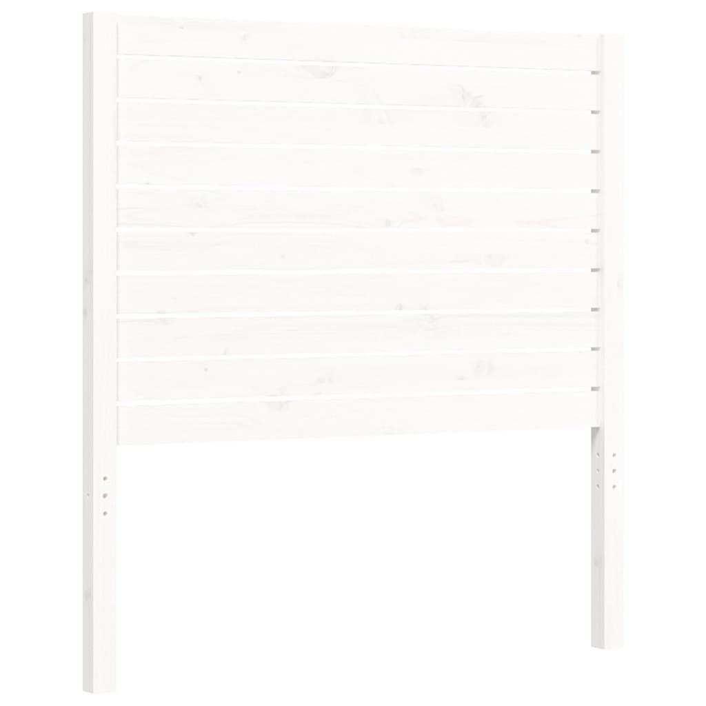 Cadre de lit sans matelas blanc 100x200 cm bois massif