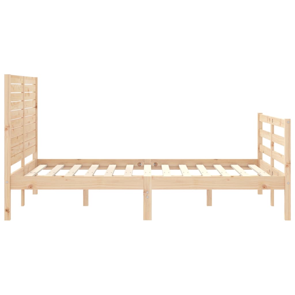 Cadre de lit sans matelas 120x200 cm bois massif