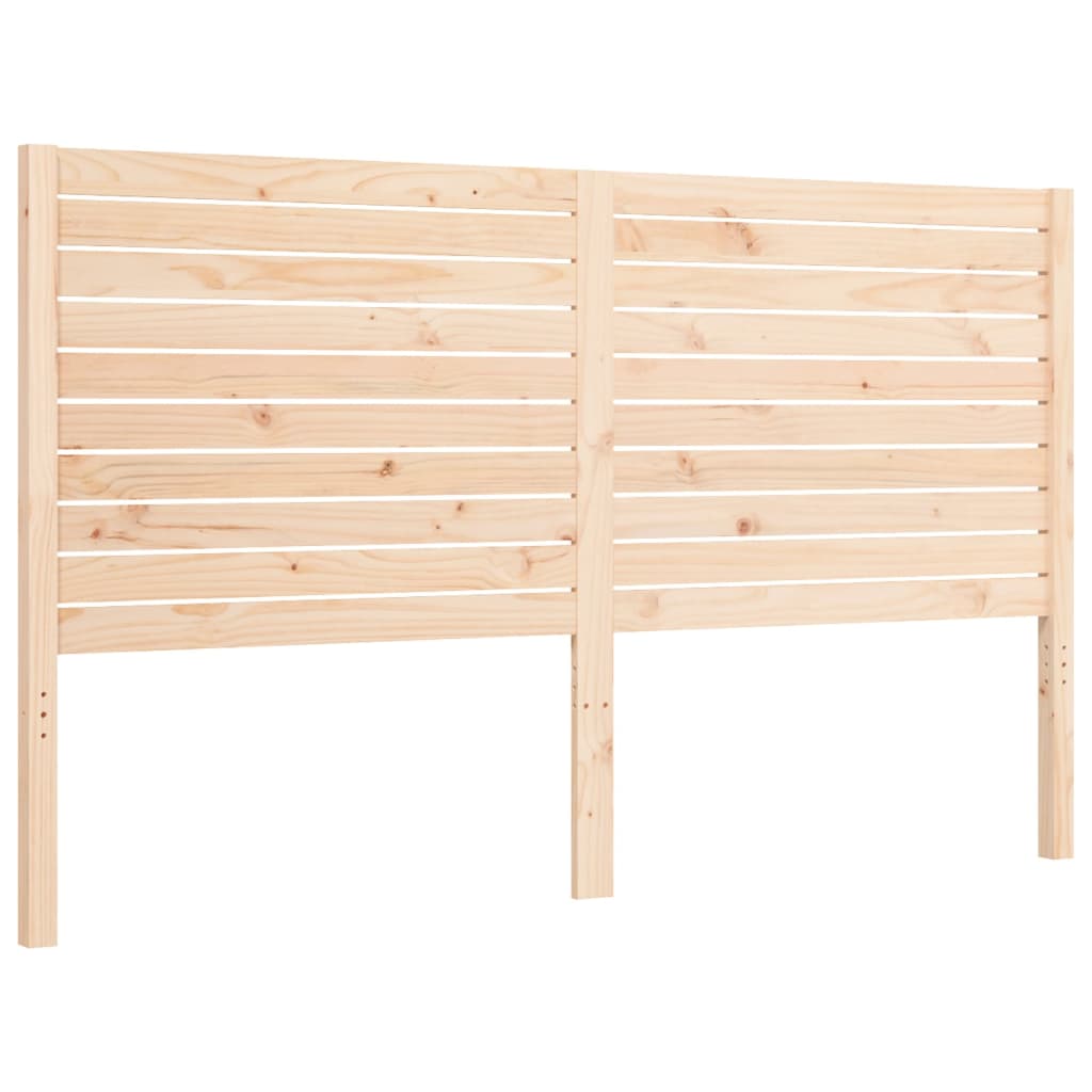 Solid wood bed frame without mattress