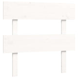 Bed frame without mattress white 90x200 cm solid wood