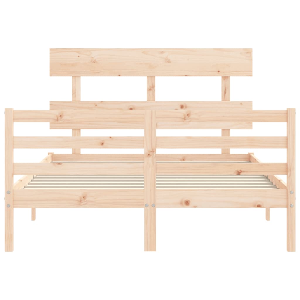 Cadre de lit sans matelas 120x200 cm bois massif