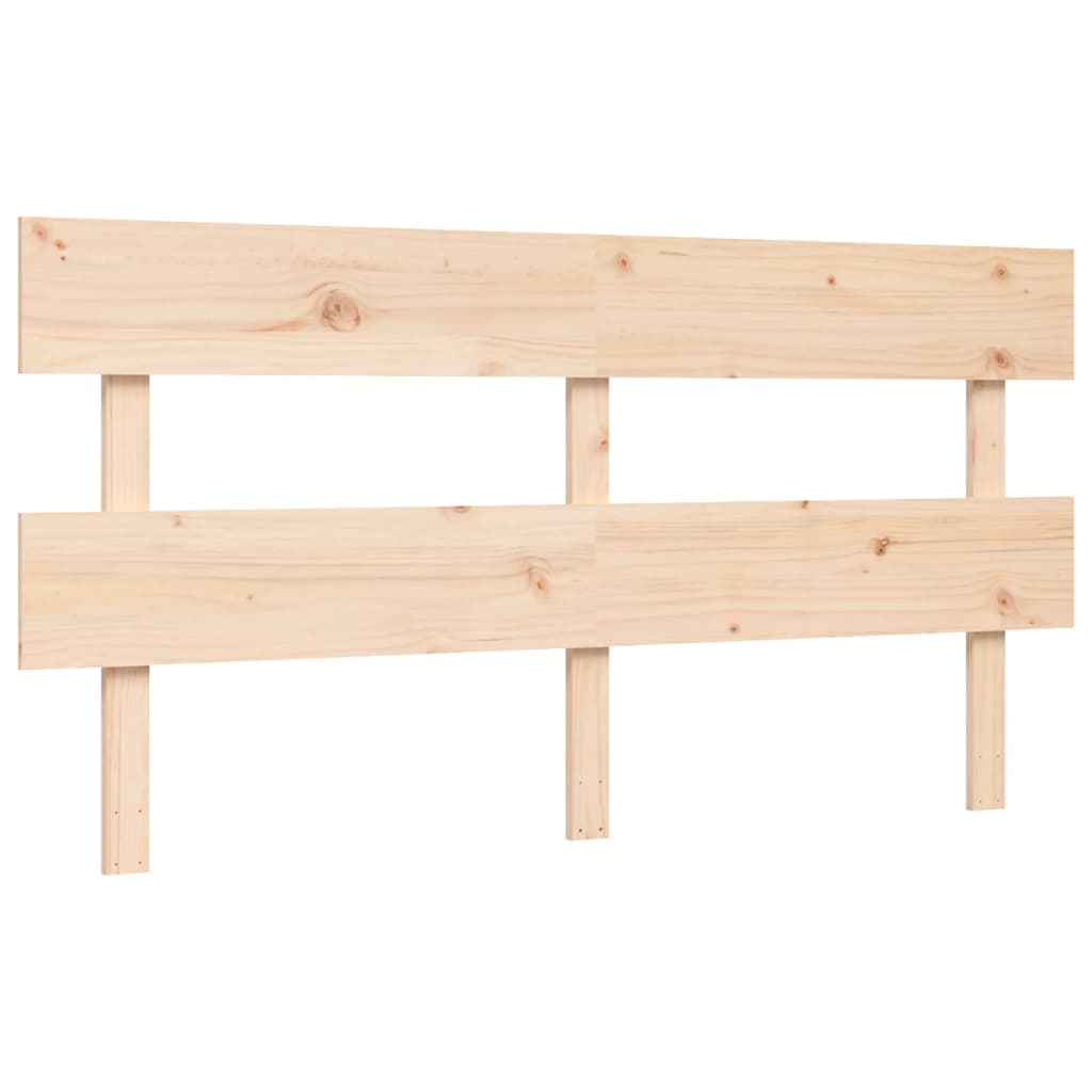 Bed frame without mattress 160x200 cm solid wood