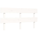 Cadre de lit sans matelas blanc 160x200 cm bois massif