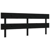 Cadre de lit sans matelas noir 200x200 cm bois massif