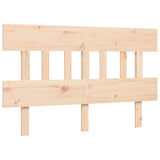 Bed frame without mattress 140x190 cm solid wood