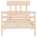 Cadre de lit sans matelas 100x200 cm bois massif