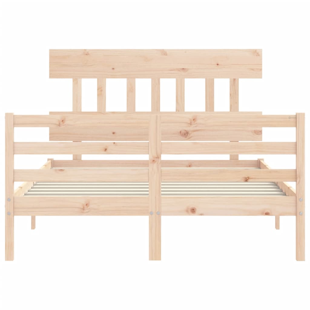 Cadre de lit sans matelas 120x200 cm bois massif