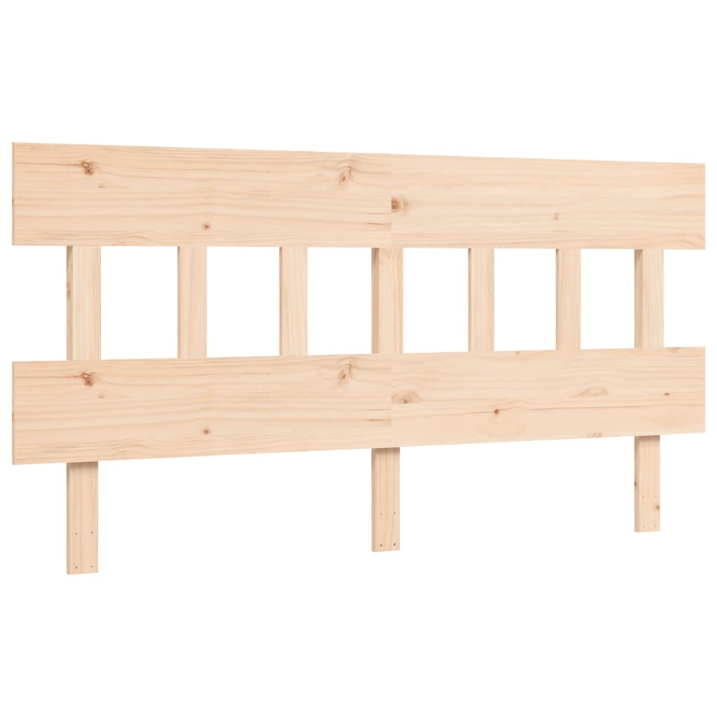 Bed frame without mattress 160x200 cm solid wood