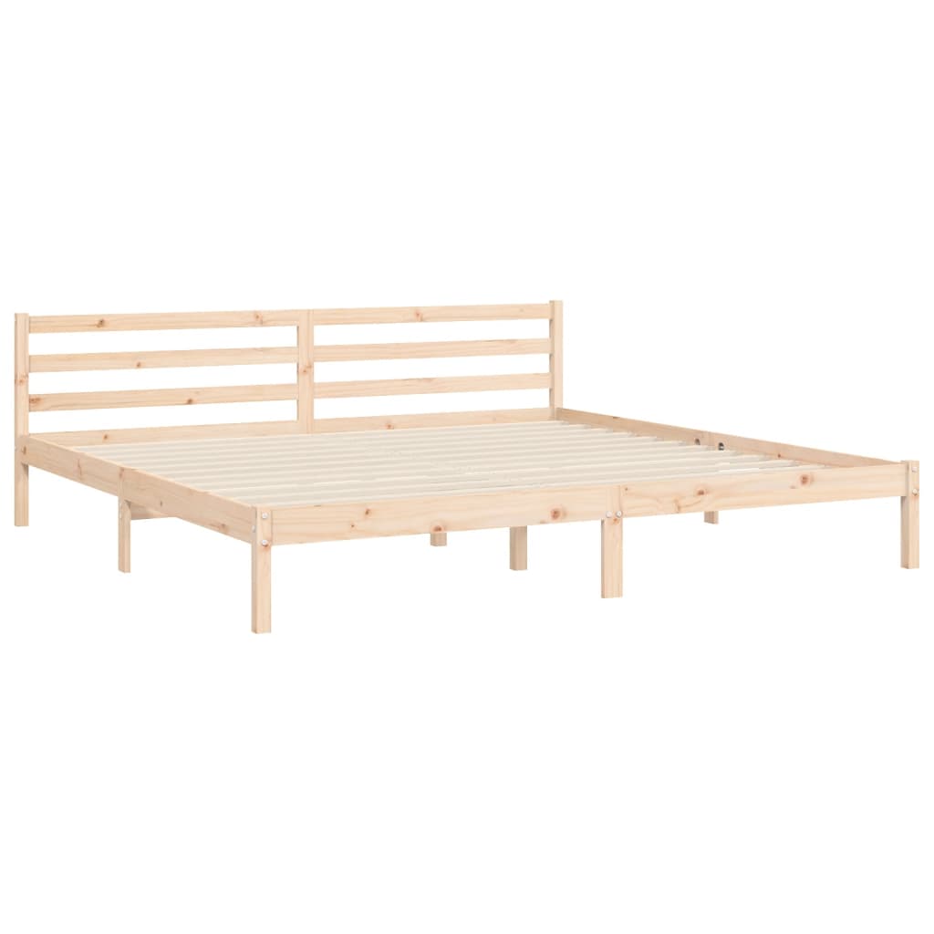 Cadre de lit sans matelas bois massif