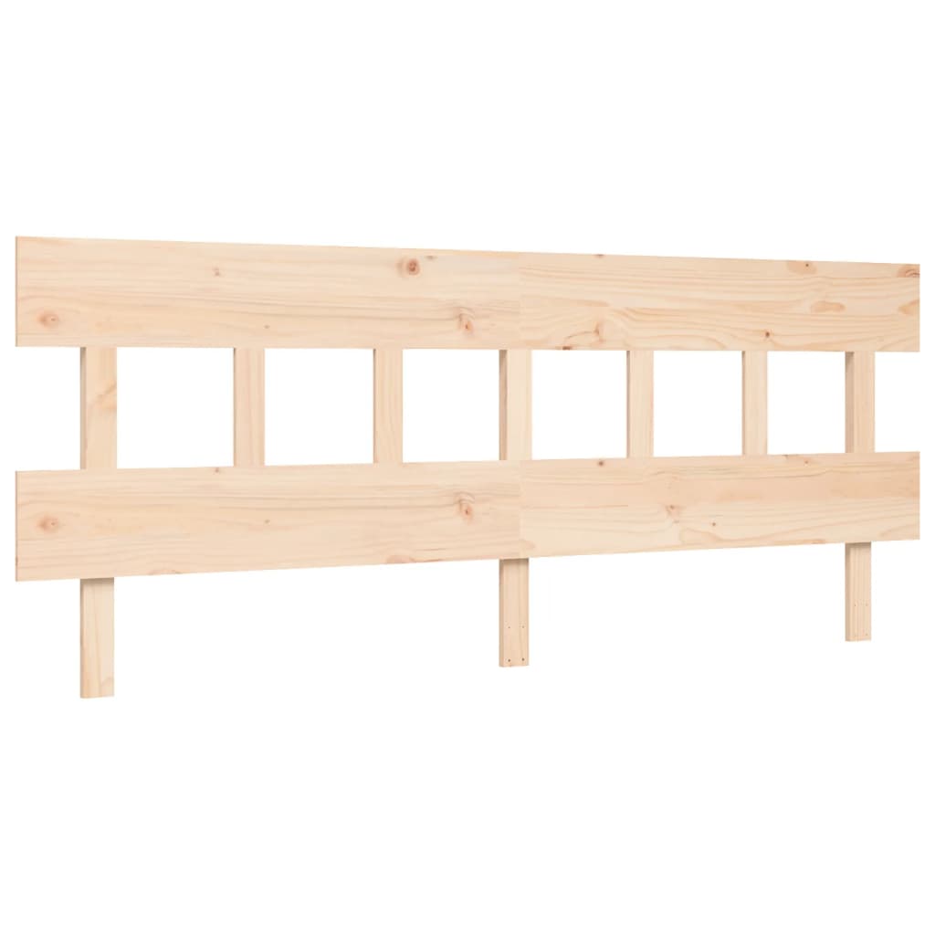 Bed frame without mattress 200x200 cm solid wood