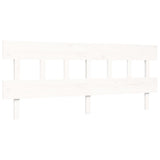 Cadre de lit sans matelas blanc 200x200 cm bois massif