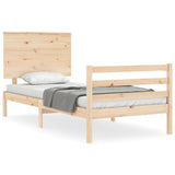 Cadre de lit sans matelas bois massif