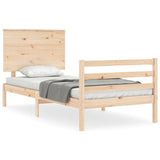 Cadre de lit sans matelas bois massif