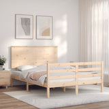 Cadre de lit sans matelas bois massif