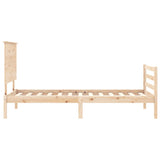 Cadre de lit sans matelas 100x200 cm bois massif