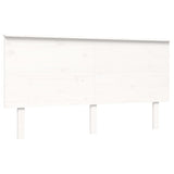 Cadre de lit sans matelas blanc bois de pin massif