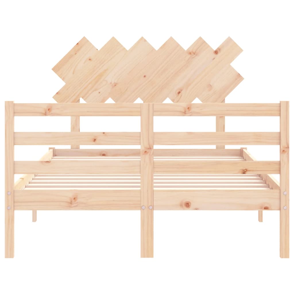 Cadre de lit sans matelas bois massif