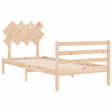 Cadre de lit sans matelas 90x200 cm bois massif