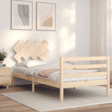 Cadre de lit sans matelas 90x200 cm bois massif