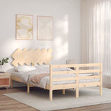 Cadre de lit sans matelas 120x200 cm bois massif