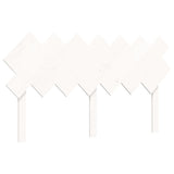 Cadre de lit sans matelas blanc bois de pin massif