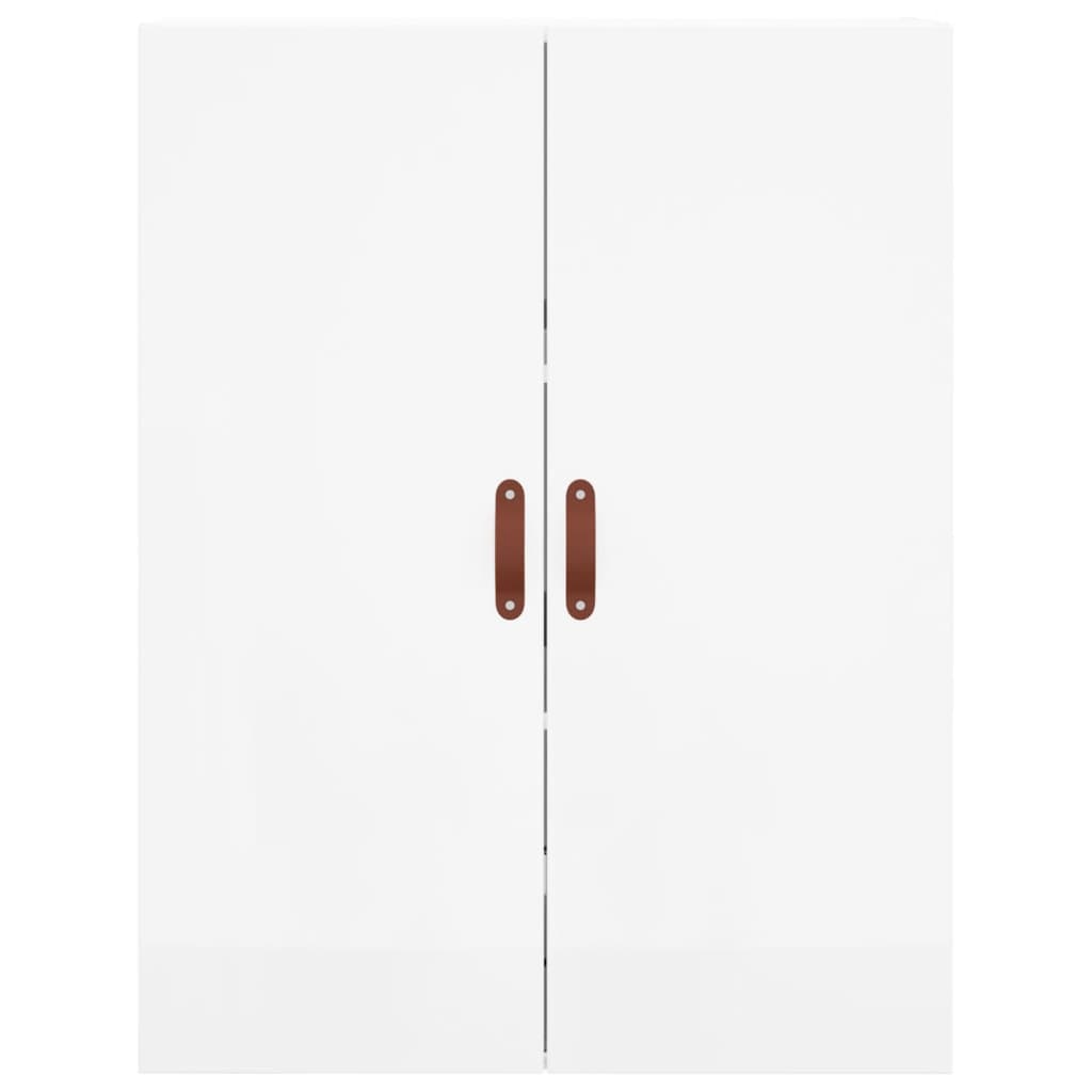 Armoires murales 2 pcs blanc brillant 69,5x34x90 cm