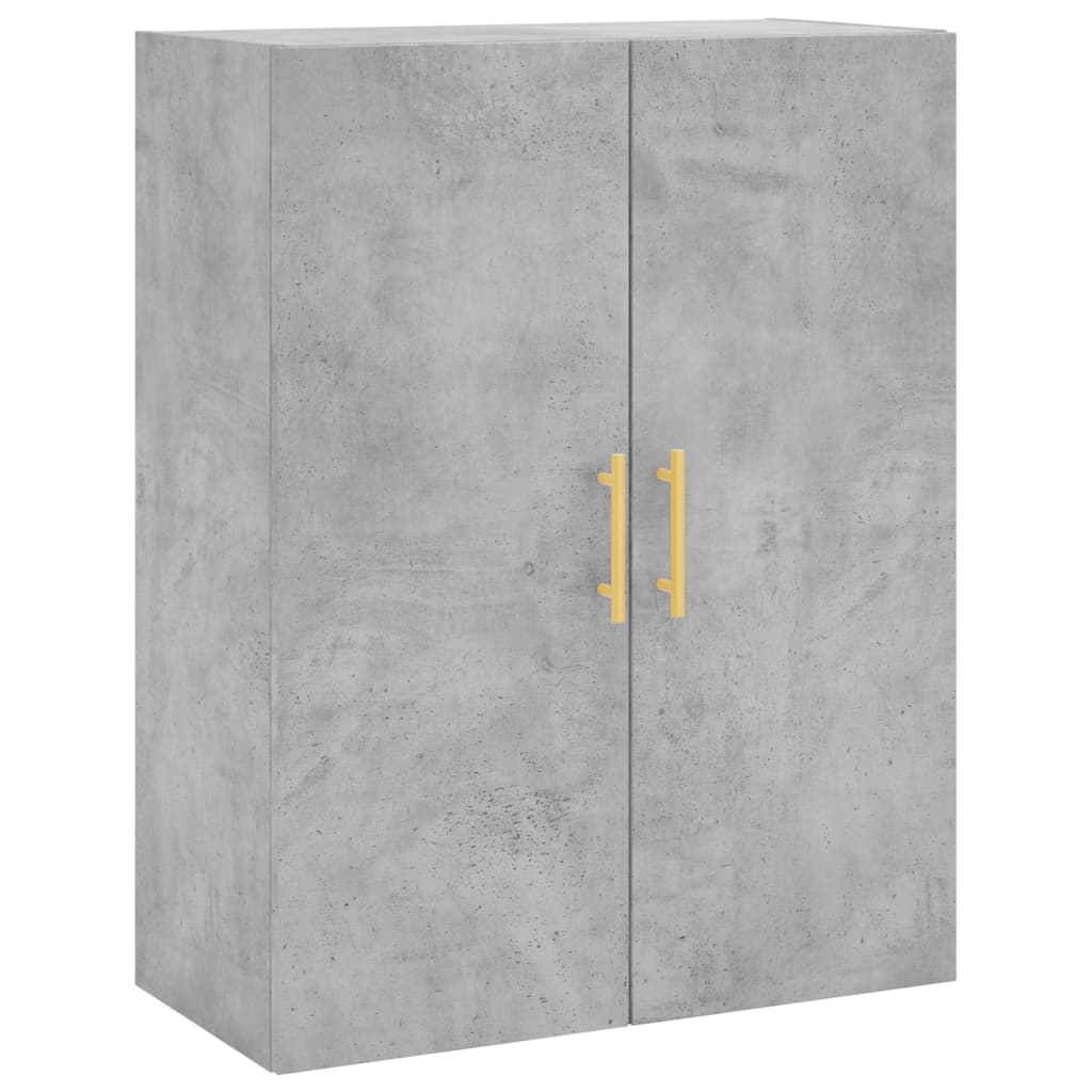 Armoires murales 2 pcs gris béton 69,5x34x90 cm